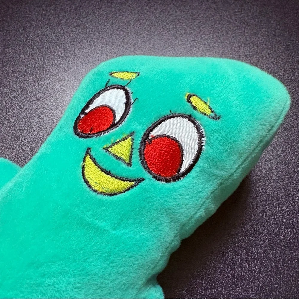 Vintage‎ 2000 NANCO Gumby Green Plush Toy 14” Stuffed Animal Pose-able
